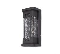 FUANA Stainless Steel Outdoor Wall Light IP65 Modern Black 3000K | Stainless Steel Body, IP65 , Warm 3000K Glow, Garden Villa Entrance, 120x160x350mm