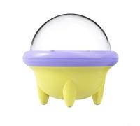 FUANA Switch Card Storage Box Rotating Game Card Case 360 Degree Display Case with 10 Card Slots for Switch 2 (Purple + Yellow)