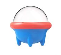 FUANA Switch Card Storage Box Rotating Game Card Case 360 Degree Display Case with 10 Card Slots for Switch 2 (Red + Blue)