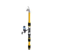 FUANA Telescopic Fishing Rod and Reel Kit, 1.8m Carbon Fiber Portable Pole with Camouflage Design, Complete Set with Bag Carp and Lure Fishing