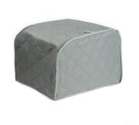 FUANA Toaster Cover for 2 and 4 Slice Toasters, Protective Dust Cover in Quilted Fabric, Keeps Appliance Clean and Dry, Grey(Gray L)