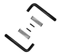 FUANA Trailer Gate Spring Latch Repair Kit for 819T, 5XI0LGW2K, 6X8GW13, 7X16HDLAND - Iron with Black Oxide Coating, Includes L-Shaped Retainer Pins, Springs, Roll Pins Door Lock