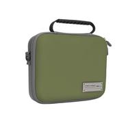 FUANA Travel Carrying Case for DJI Osmo Action 5 Pro/Action 4, Nylon Protective Pouch with Compact Design, Secure Storage Compartments, Grey Earphone Cable