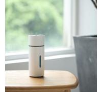 FUANA USB Humidifier Portable Mini Air Purifier with Night Light, 260mL Capacity, 50mL/h Mist Output, Adjustable Spray Modes for Home Car Desk Use Earphone Cable