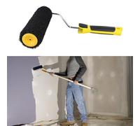 FUANA Utility Wall Brush Roller for Plastering and Textured Finish, 9 Inch Nylon Bristle Putty Applicator for G5AB Door Lock