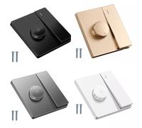 FUANA Variable Fan Speed Control Switch for Most Brand Electric Ceiling Fans, Stepless Regulation, 300W Load, 220V, 50Hz, Black Radiator Accessories