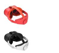 FUANA VR Headset for Nintendo Switch, Adjustable Lens and Strap, ABS Material, Compact Design, Red and White Earphone Cable