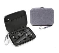 FUANA Waterproof Carrying Case for Osmo Mobile 7/7P, 21x16x6cm Portable Tripod Bag for Travel with Protection Against Moisture, Black/Grey Earphone Cable