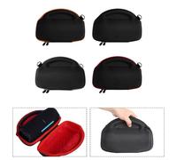 FUANA Waterproof EVA Carrying Case for JBL Charge 6 - Portable with Shoulder Strap, 24.5 x 16 x 11 cm, for Black/Grey/Orange/Red Earphone Cable