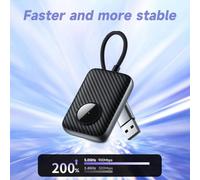 FUANA Wireless CarPlay Adapter for and, Converts Wired to Wireless with No Delay, 5.3 Version, USB + USB C, for 5V 1-2.1A Input, Black/Silver/Green Options Earphone Cable