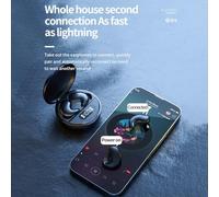 FUANA Wireless Sleep Headphones for Invisible Comfort, 13mm Drivers, 5.3, 100mAh Battery, Charging Case Included, Black Earphone Cable