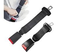 Fuatayoy 2Pcs Car Seat Belt Extender Adjustable Red Seat Belt Extender Automobile Universal Fixing Strap Vehicle Seat Belt Extender Buckle Covers UK Car Belt Lock Buckle 23CM+36CM