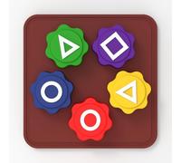 Fuatayoy Gonggi Game Set,Gonggi Stones Gonggi Korean Jacks, Korean Traditional Gong Gi Game Play (1set) (Square)