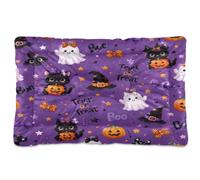 Fuauuyl Dog Bed Mat for Small Medium Dogs Washable Dog Sleeping Mattress | Halloween Anti-Slip Crate Pad 18x24 in