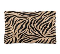 Fuauuyl Dog Bed Mat for Small Medium Dogs Washable Dog Sleeping Mattress | Zebra Print Anti-Slip Crate Pad 18x24 in