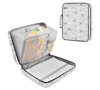 Fuauuyl Expandable File Folder Flamingo Lilies Accordion File Folders with 6 Pockets & Labels, A4 Size Document Organizer Binder Bag with 500 Sheets Capacity for Home Office Travel