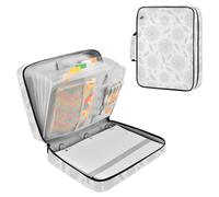 Fuauuyl Expandable File Folder Mandala Flowers Accordion File Folders with 6 Pockets & Labels, A4 Size Document Organizer Binder Bag with 500 Sheets Capacity for Home Office Travel