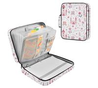 Fuauuyl Expandable File Folder Princess Castle2 Accordion File Folders with 6 Pockets & Labels, A4 Size Document Organizer Binder Bag with 500 Sheets Capacity for Home Office Travel