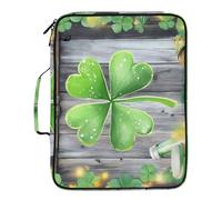 Fuauuyl Expandable File Folder Saint Patrick's Day Accordion File Folders with 6 Pockets & Labels, A4 Size Document Organizer Binder Bag with 500 Sheets Capacity for Home Office Travel