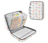 Fuauuyl Expandable File Folder Yoga Poses Accordion File Folders with 6 Pockets & Labels, A4 Size Document Organizer Binder Bag with 500 Sheets Capacity for Home Office Travel