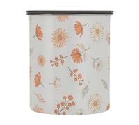 Fuauuyl Fallen Leaves Food Storage Container with Lids Airtight, Leak-Proof Stainless Steel Storage Canister for Coffee Sugar Tea, 900 ML/30.5 oz