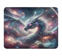 Fuauuyl Galactic Dragon Dish Drying Mat Absorbent Kitchen Counter Mat | Reusable Dishes Drainer Machine Washable, 18x24 in