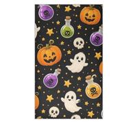 Fuauuyl Pumpkins Ghosts Kitchen Towel Waffle Weave Dish Towels Soft Absorbent Hand Towel Microfiber Lint Free Dish Cloths for Kitchen, 18x30 in