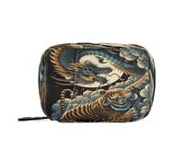 Fuauuyl Tiger Dragon Clash Pill Case Weekly Pill Box Portable Travel