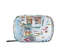 Fuauuyl Winter Forest Pill Case Weekly Pill Box Portable Travel
