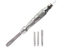 FUBAOLAI Micro Air Chisel Pneumatic Flux Chipper Fast to Break Out Plaster, Gypsum, Castings, Dentures; 3 Chisels