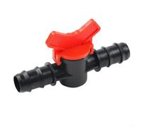 FUBESK 10/20PCS Drip Irrigation Barb Shut-Off Valve for 16mm/20mm/25mm PE Tube, Straight Drip Valve Shut Off Valve for Garden Drip Irrigation Pipe Connection(20mm x 20mm 1pcs)