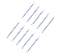 FUBESK 10PCS Epoxy Tubes Static Mixer,Transparent White Cover, Spiral Static Mixing Nozzle, 10-18 Mixers, AB Glue Mixing Tube(C)