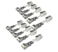 FUBESK 10pcs Singe Pulley Block, 304 Stainless Steel Stainless Steel Hanging Wire Towing Wheel, Swivel Lifting Wire Rope Cable Pulley Roller for 15mm to 25mm Wire Diameter