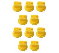 FUBESK 10Pcs Spray Nozzle Tip Assorted Set Flat Fan Shape Pore Spraying Spray Nozzles for Knapsack Spraying Weed Killing-Yellow