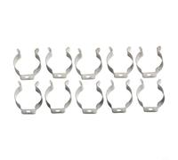 FUBESK 10pcs Tools Spring Terry Clips - Silver 6mm-28mm Heavy Duty Tool Storage Hangers For Garages Sheds Patios Cabinets Storage(16mm)