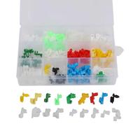 FUBESK 160Pcs Mixed For Plastic For Door Lock Rod Clips And Car Wire Fasteners With Storage Box Vintage Car For Truck Exterior Trim Repair