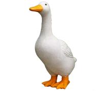 FUBESK 1pcs Resin Duck Statues Ducks Garden Ornaments Outdoor Decorations Resin Goose Sculpture Statue Pond Fairy Garden Decor, Funny Animal Decorations (#C-22CM)