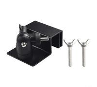 FUBESK 1pcs Weatherproof Gutter Mount for Ring Solar Panel- Wall Mount Bracket Universal Screw Adapter Outdoor Mount Accessories for Ring Solar Panel(Black)