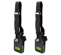 FUBESK 2 Pack RV Awning Fastener Clips for Tear Prevention, ABS Clamps for Tarp and Tent Pole Security, Black(S)