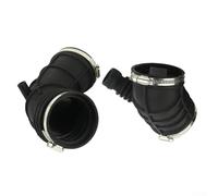 FUBESK 2-Pack Throttle Body Air Intake Boot Hose, For BMW E46 323i 325i 328i 325Ci 325xi Z3, OEM 13541435627 696-059, Black Rubber