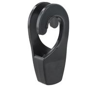 FUBESK 25mm Boat Rail for Fender Hanger Replacement Hook, Quick Adjustable Hook for Marine Fenders and Ropes, Made of ABS Plastic, Black