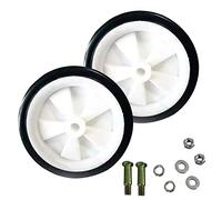 FUBESK 2Pcs Air Compressors Casters,Caster Wheels No Noise Stable Movement Strong Bearing Capacity Industrial Casters for Air Compressors -2pcs 5Inch Wheel