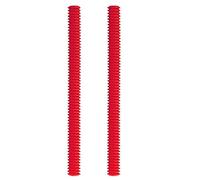 FUBESK 2Pcs Oven Rack Covers, Heat Resistant Silicone Oven Rack Shields Oven Shelf Rack Guard Protector, Safety Protection Toaster Baking Edge Shields-Red