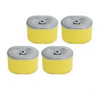 FUBESK 4 Pack Air Filter GX140 Engines, for Heavy Duty Foam for Pre-Filter and for Primary Filter Set 17210-ZE1-822, Yellow Metal Construction 3.98x2.91x2.76 Inch
