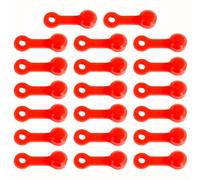 FUBESK 40 Pack Brake Bleeder Rubber Covers Dust Cover Brake Bleed Nipple Cover for Shimano(red)