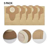 FUBESK 5PC Wet/dry Acuum Cleaner 20L Paper Bag Dust Collection Bag For Einhell TVC18/20 For Einhell BT-VC1250S TC-VC 18/20 Li S-Solo