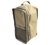 FUBESK 600D Camping Lantern Storage Bag with Handle and Front Pocket for Gas Kerosene Lamps Green