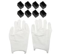 FUBESK 8PCS Roof Rack End Replacement Parts, Weatherproof Plastic, For Various Car Roof Rack Systems, Black