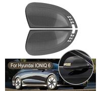 FUBESK ABS Carbon Fiber Side Mirror Cover for Hyundai IONIQ 6 2022+ Models, Left-Hand Drive, Direct Mount (2-Piece Set)