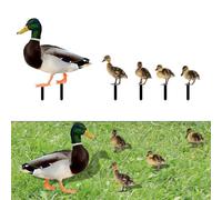 FUBESK Acrylic Duck Garden Statue, Double-Sided Yard Art Ornament for Outdoor Lawn Decor, Fun Sculpture for Patio